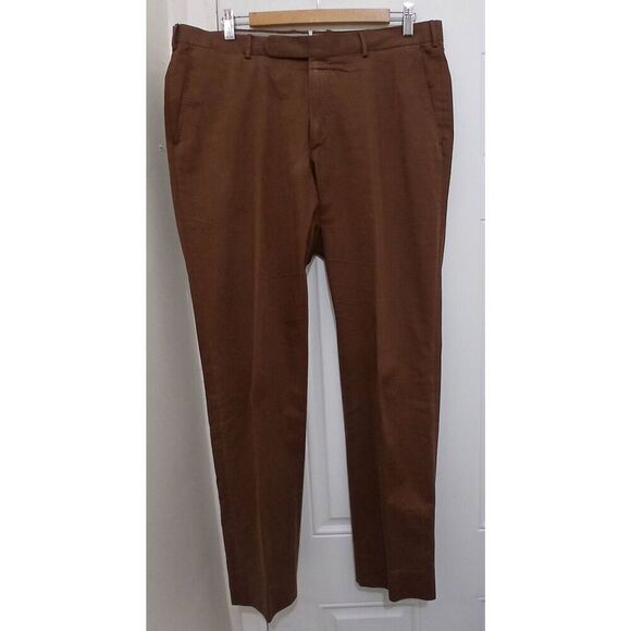 Ermenegildo zegna mens 36 distressed rustic brown chino pants - Picture 1 of 9